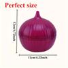 1pc Food Savers, Lemon & Onion Shaped, Multipurpose, Freezer Safe, Flip Top, Hand Wash, Durable plastic storage containers