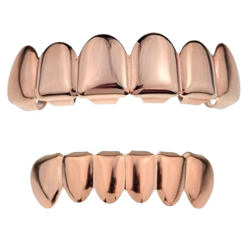 HIPHOP Personalized Gold-Plated Tooth Grillz Decoration for Halloween Party