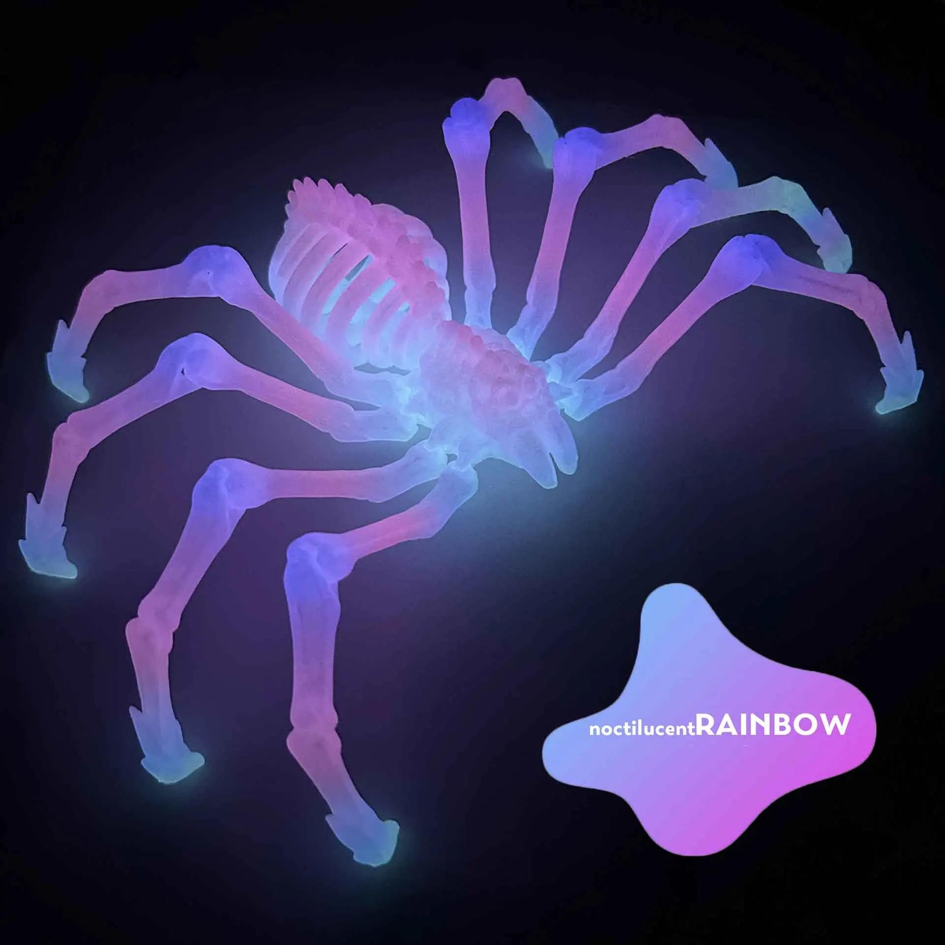 

3D-печать Моделирование Паук Новинка Эластичность Светящийся в темноте Паук Творческий Сокращающиеся Суставы Подвижная Игрушка Насекомое Модель белый