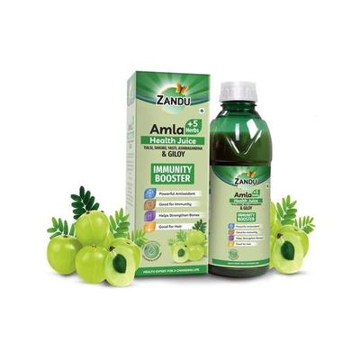 Amla Juice 500ml, with 5 Added Herbs, Immunity Booster, Pure and Natural, Powerful Antioxidant, Good for Bones and Hair