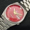 GENUINE VINTAGE SEIKO 5 AUTOMATIC 7019A JAPAN MENS RED DIAL WATCH A702408-5 R124-a702408