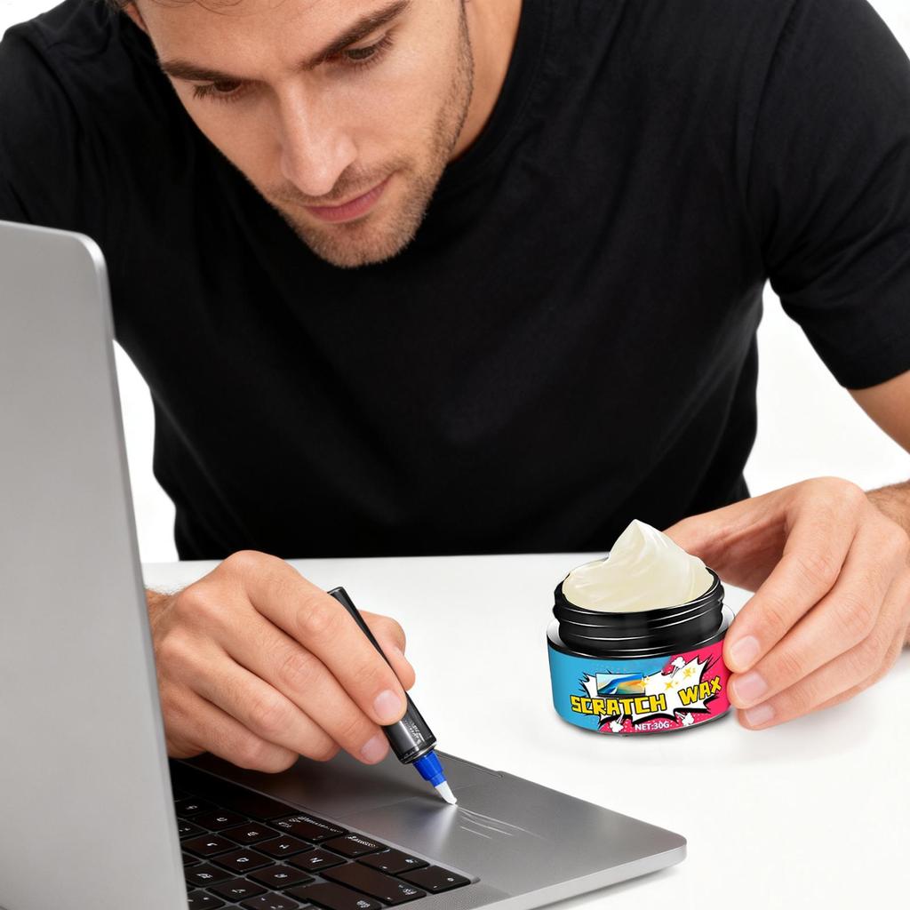 Laptop Scratch Repair Kit 30g Gentle Professional Protective Laptop Scratch Repair Polishing Cream for Electronics Metal Frame