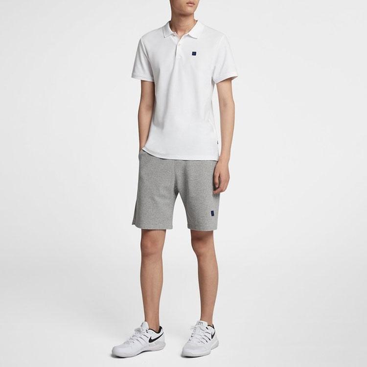 Nike Polo cu mânecă scurtă de tenis Federer pentru bărbați, casual sport, alb AH6763-100