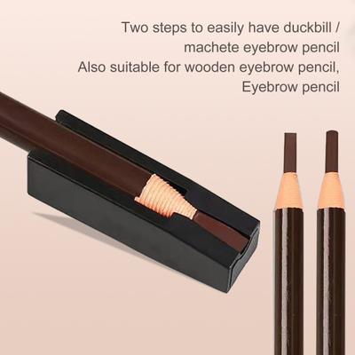 Eyebrow Pencil Sharpener Protect Nib Groove Design Easy To Use Wide Application Multifunctional Makeup Tool Plastic Duck Bill Eyebrow Pen Sharpener
