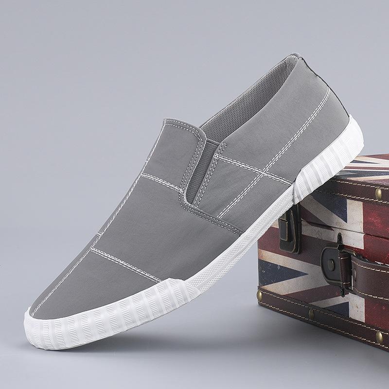 Skip Men S Shoes Low Top Canvas Shoes Men S Spring New Trend Korean Version of Old Beijing Cloth Shoes One Foot  Men S