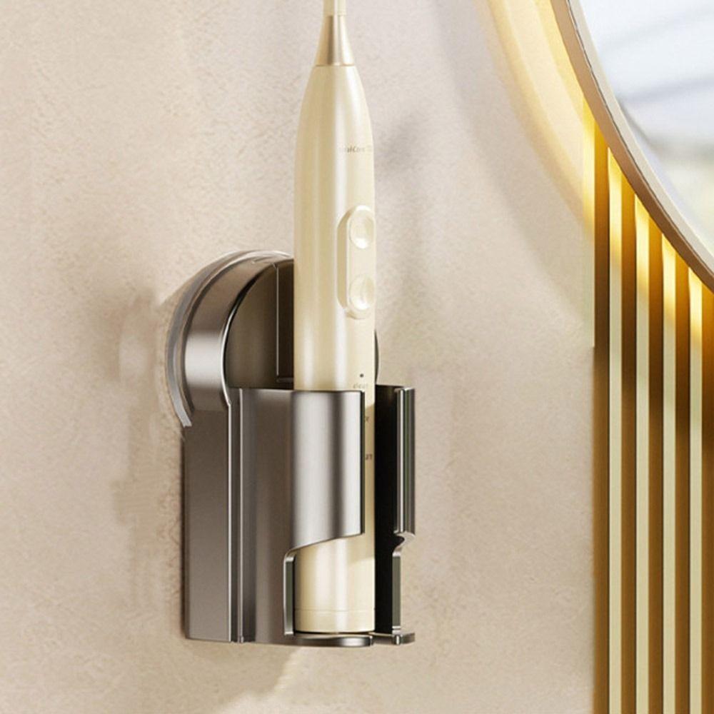 3Pcs Reusable Toothbrush Storage Base Wall Mounted Toothpaste Storage Rack  Bathroom