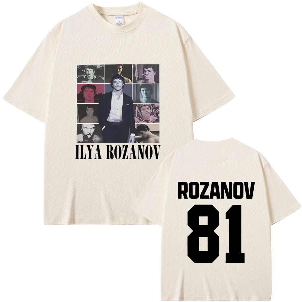 Heated Rivalry Ilya Rozanov Hollanov 81 Tshirt Men Women Clothing Harajuku Oversized T Shirts Male Fashion Vintage Streetwear