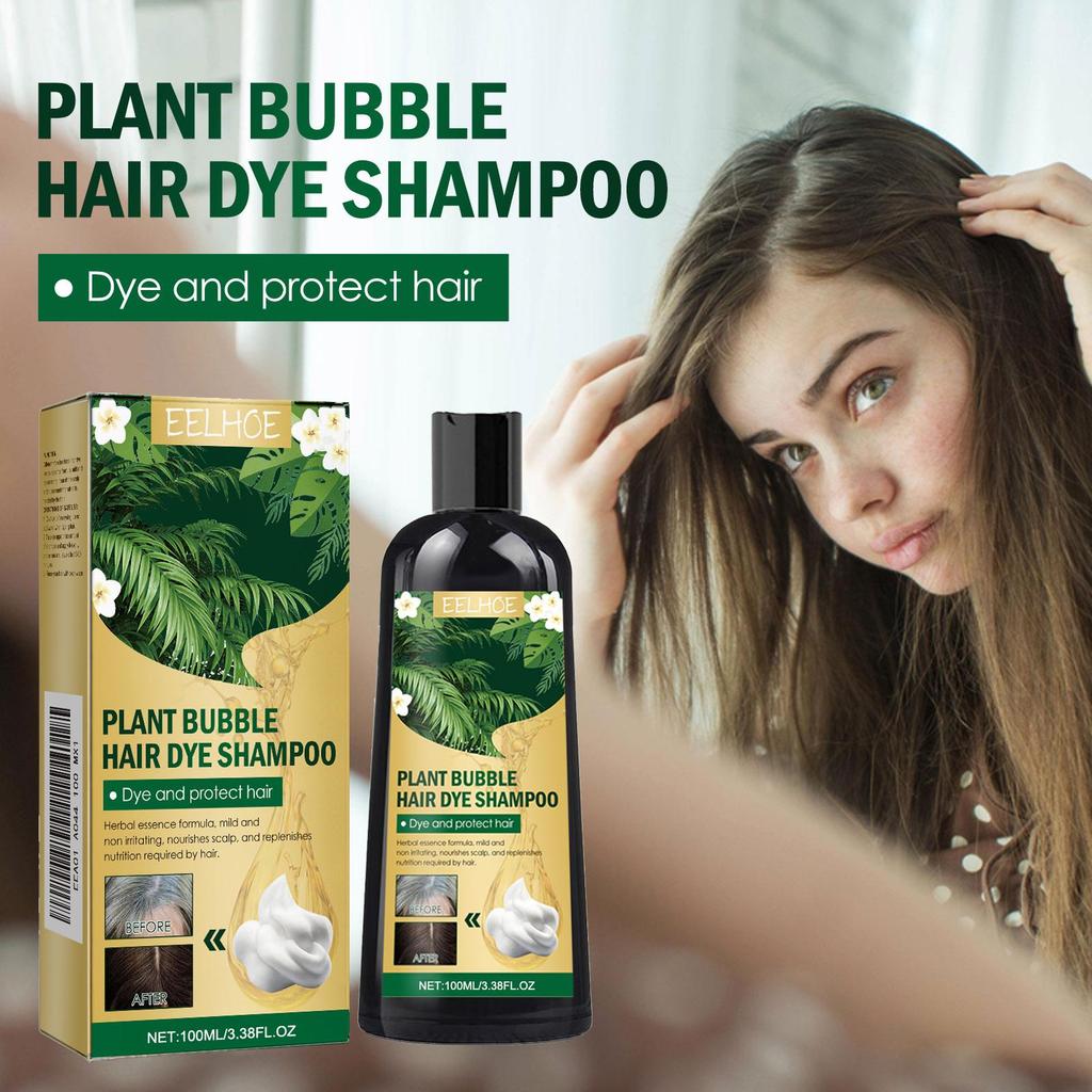 Soin Capillaire Mousse Botanique Cheveux Noirs Naturels Cheveux Auburn Beauté Soin Capillaire Couleur Facile Longue Durée Doux et Non Irritant