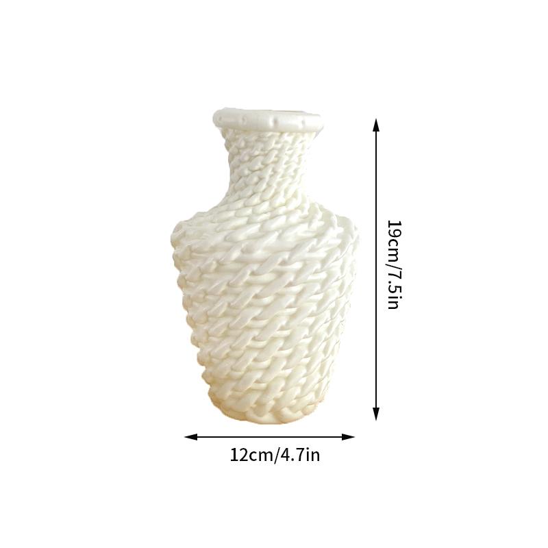 

Пластиковая ваза Ins Style, ваза в форме полукруга, контейнер для цветочной композиции, украшения для спальни, столовой