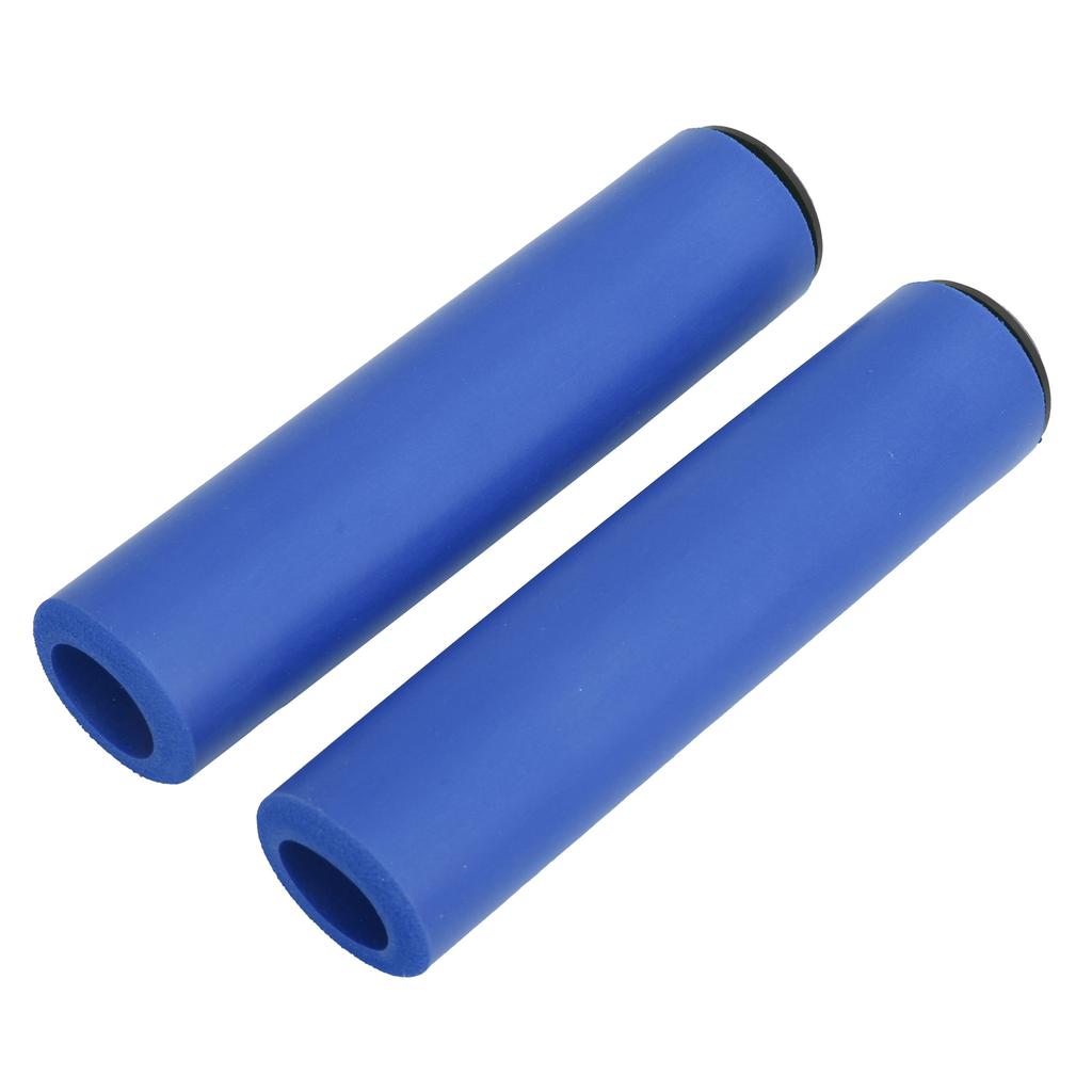30g 1 Pair Lightweight Silicone Handlebar Sleeve for MTB Anti Slide Foam Handlebar Sleeve Bleu
