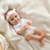 40cm Reborn Dolls Realistic Full Vinyl Doll 17.74in Lifelike Newborn Doll Cute Dolls Toy Princess Toys  For Adults Birthday Gift