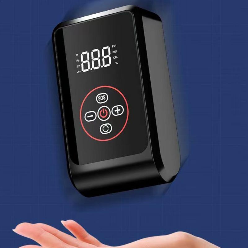 Electric Air Pump Portable Tire Inflator With Digital Pressure Gauge High-efficiency Inflator Pump Vehicle Accessories