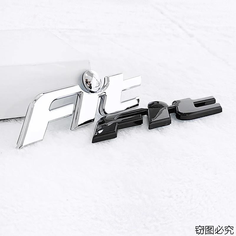 ABS Car Rear Trunk Letters 3D Emblem Tail Badge Sticker for Honda FIT Logo Decals Auto Stickers Styling Decoration