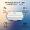 Rechargeable Motion Sensor Night Light Magnetic 7 Color Changing LED Ambient Light Battery Operated Indoor Wall Lamp