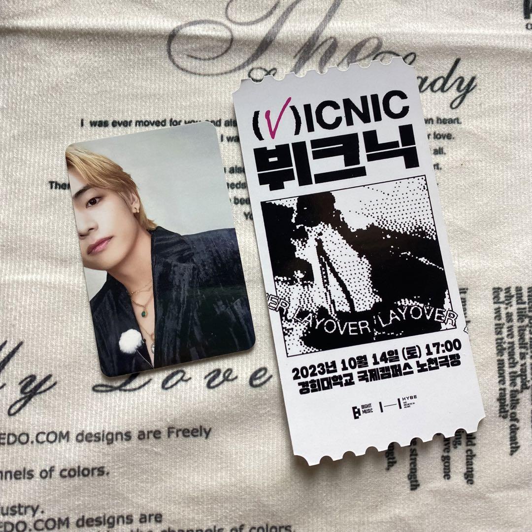 

[USED] BTS Layover Fan Meeting VICNIC Trading Card Taehyung