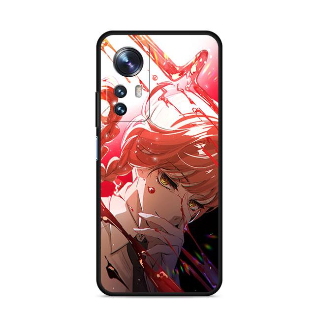 Case For Xiaomi Mi 11 Lite 5G NE 11T Pro 10T 9T 12 12T 12S 12X 11X 11i Note 10 9 Silicone TPU Phone Cover Chainsaw Man Makima
