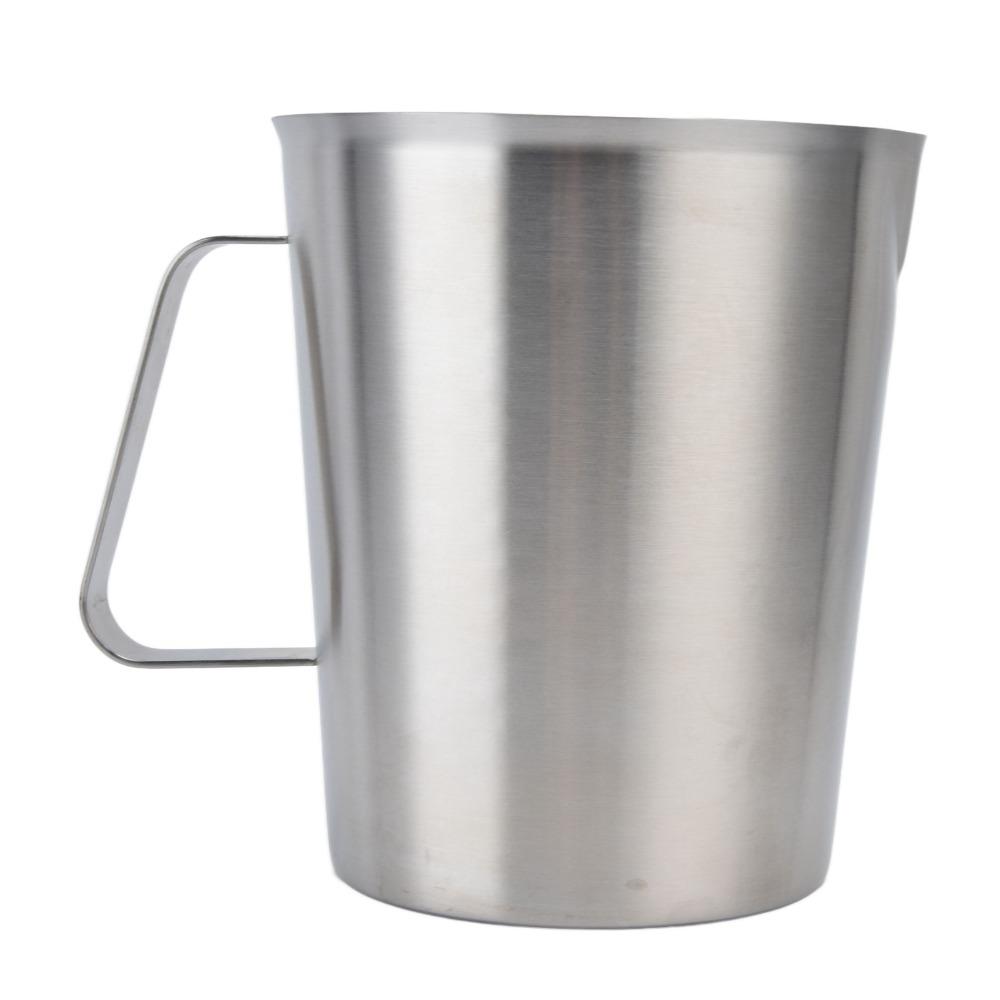 Large Mouth Milk Frothing Pitcher 304 Stainless Steel Liquid Measuring Cup For Latte Art