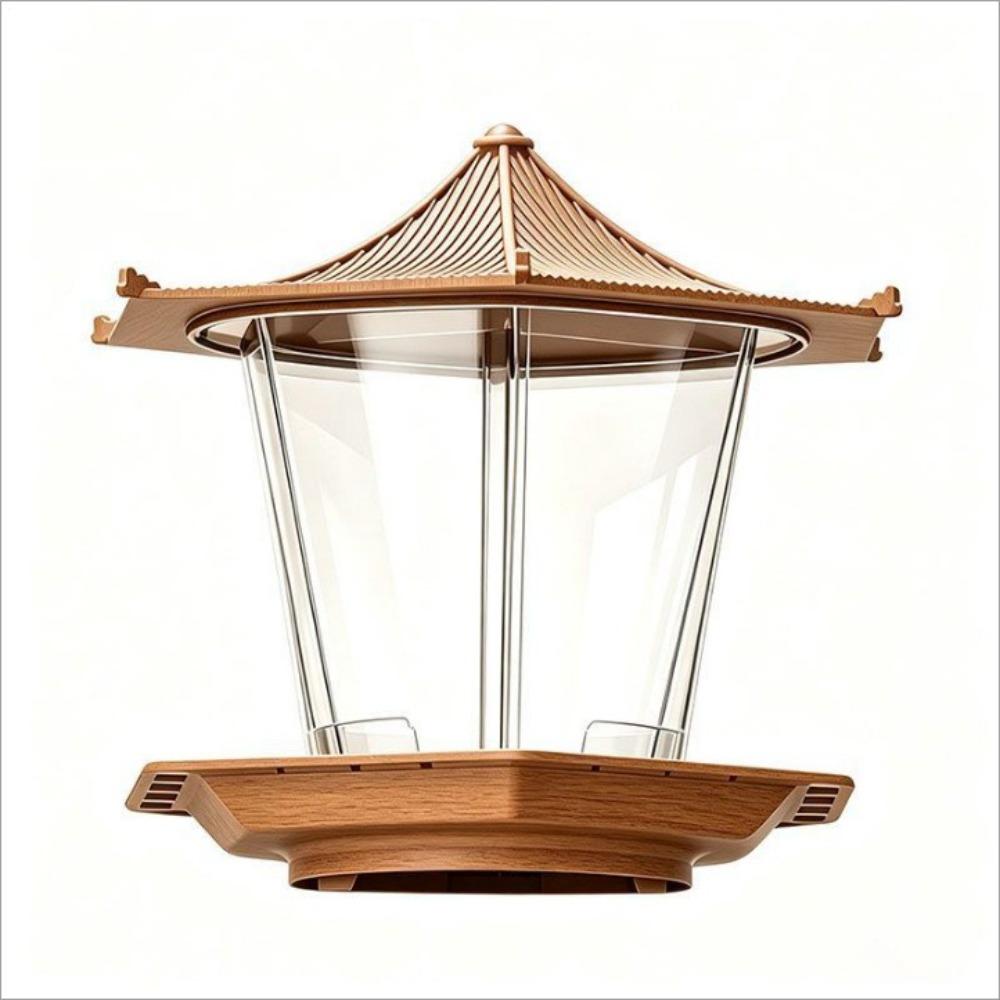 Large Capacity Garden Bird Food Tray 3-Compartment Hummingbird Feeder  Backyard