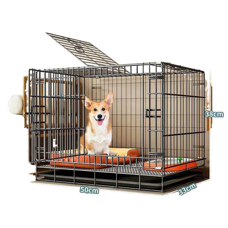 Indoor Pet Cage with Toilet Separation for Small To Medium Dogs and Cats