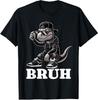 Hip Hop T Rex Dinosaur Bruh Funny Design Hip Hop Unisex T-shirt