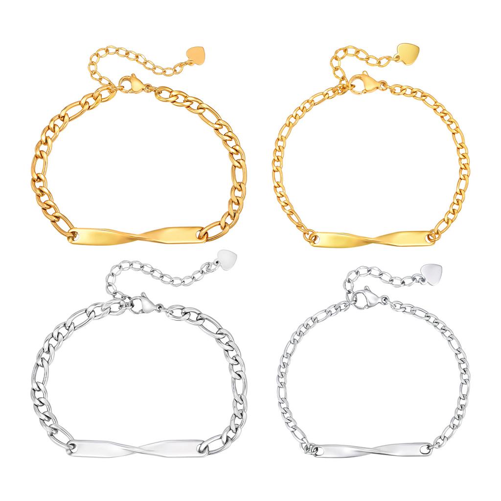 Simple And Fashionable Women'S Stainless Steel Grinding Mobius Bracelet Versatile, Jewelry Br-2557