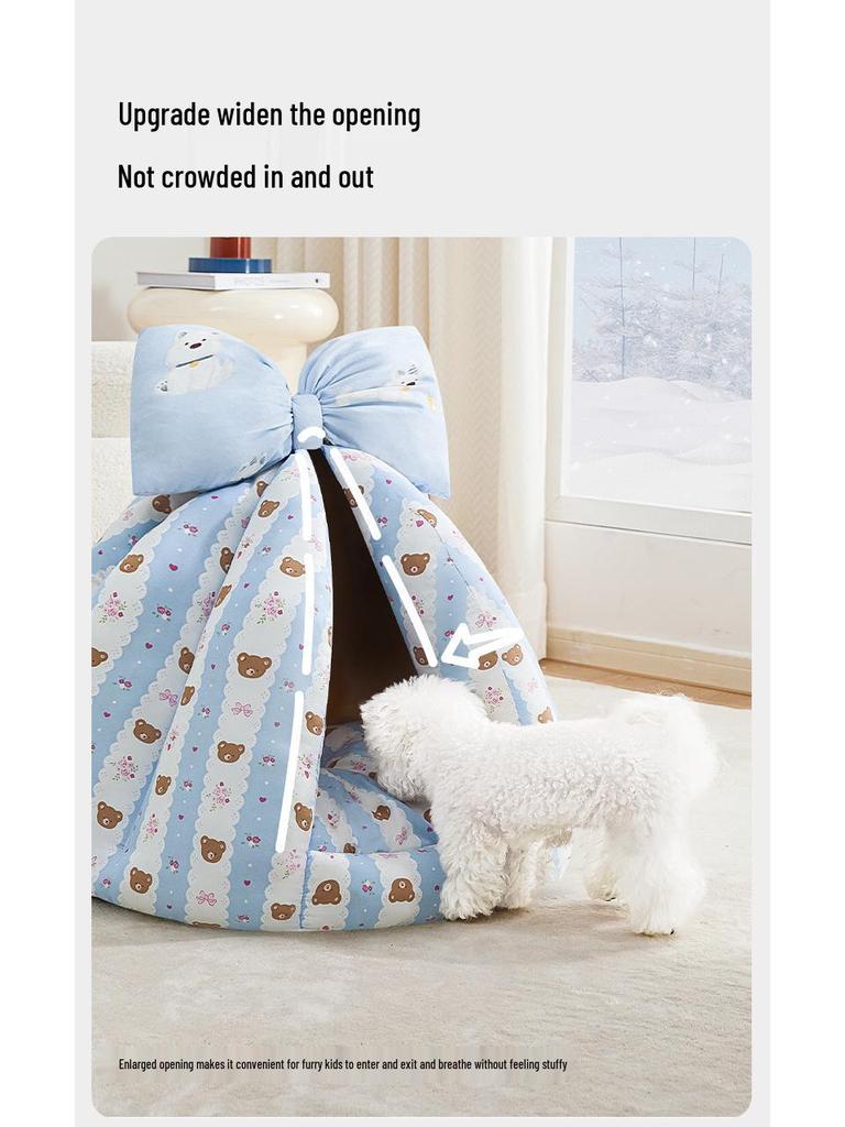 Four Seasons Semi-Closed Pet Tent: Universal Dog & Cat House