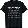 Camiseta Unisex Inspiradora de Trabajo en Equipo y Meta de Trabajo