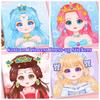 Puzzle Stickers Book Handicrafts Creative Kids Stickers Toy Reusable For Girls Cartoon Princess Make A Face Stickers 15 Pages