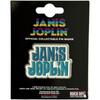 Janis Joplin Pin Stacked Logo Badge