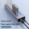 10-Port USB 3.0 Hub with Switch, Charging Type-C Port, One-to-Ten Splitter