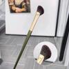White Half-Fan Nose Shadow Brush Contour Brush Highlight Blending Brush Eye Shadow Brush Sickle Shaped Angled Small Fan Shape Shadow Nose Brush