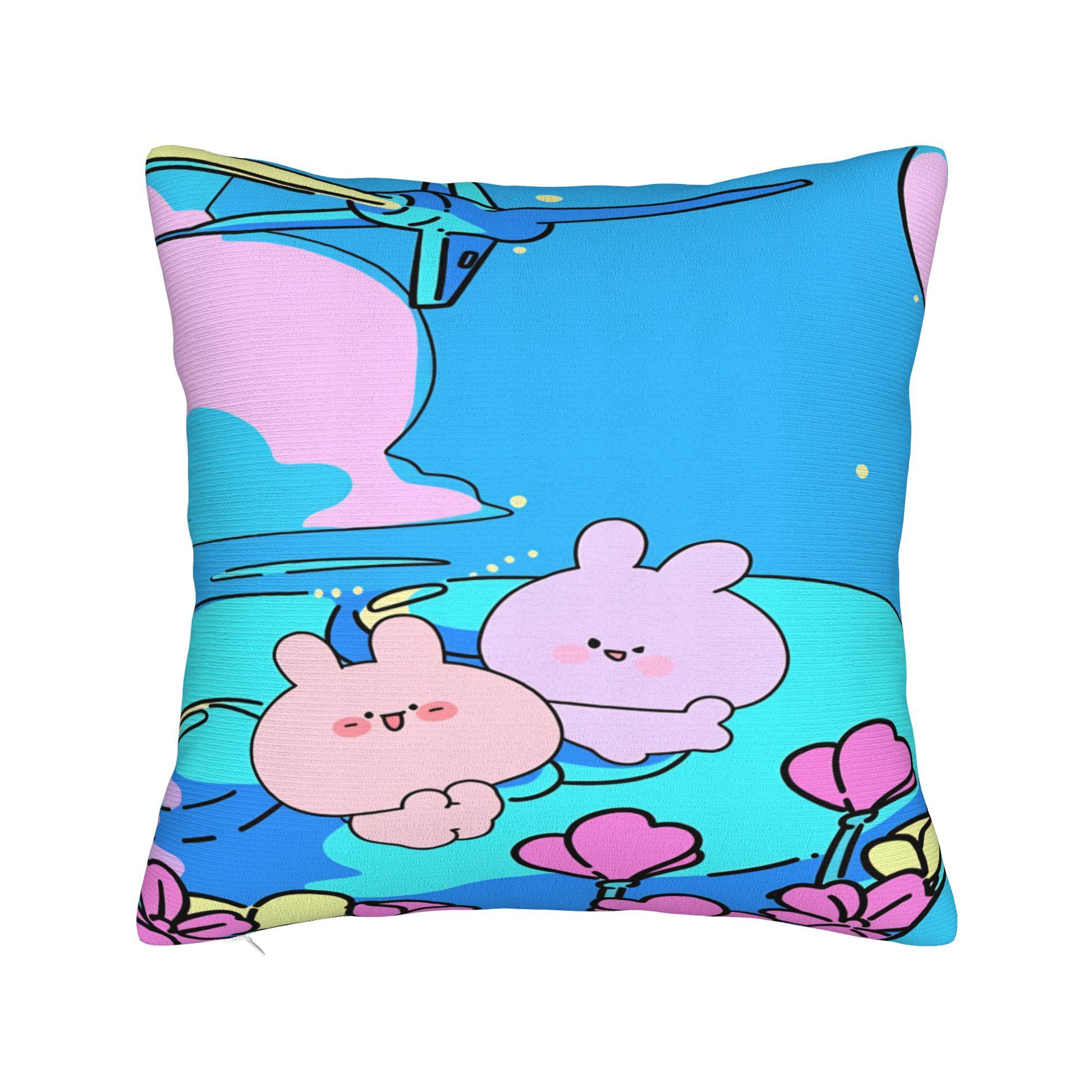 

Asamimichan and Anemimi Pillow Cover Fashion Pillow Case For Couch Sofa Bedroom Comfy Pillowcases Gift 12x12Inch