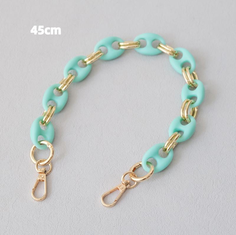 New Fashion Woman Bag Accessory Detachable Candy Matte Acrylic Chain Cute Acrylic Luxury Strap Women Bag Shoulder Handle Chain