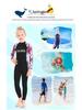Children's Long Sleeve One-Piece Swimsuit - Girls' Quick-Drying Sunscreen Diving Suit