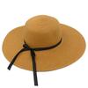 Summer Small Fresh Sunscreen Visor Hat Women's Super Big Eaves Foldable Straw Hat Seaside Big Edge Fashion Beach Hat