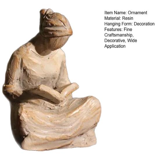 Ornament Süße Stunde des Gebets Dekorative Tischdekoration Handgeschnitzte Harzskulptur Büro Zuhause Garten Balkon