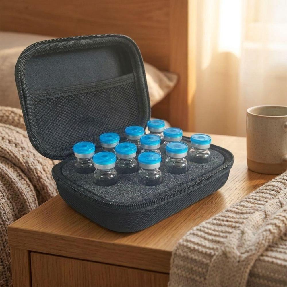Zippers Closure Insulin Vial Storage Case 1-3ML Insulin Cooling Bag Medicine Storage