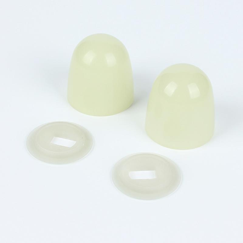 2/4Pcs Toilet Accessories Decorative Cover Luminously Bolt Covers Screw Caps Toilet Anchors Screw Caps for Home Toilet