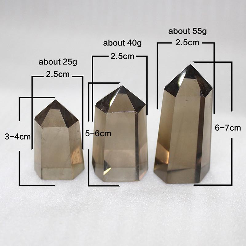 Natürlicher Rauchiger Citrin Quarz Obelisk Kristallstab Spitze Einzigartig Heilung Heimdeko Geschenk Mit Elegantem Design