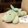 Cute Dinosaur Sitting Plush Cartoon Boy Sleeping In Bed Accompanied By Doll Gift