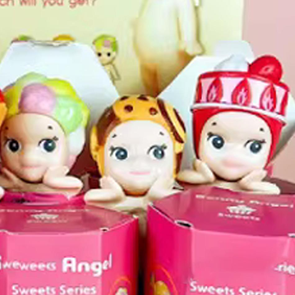 Hot Cartoon Angel Blind Box candy Doll Figuren Unboxing Fun Car Interior Decoration Ornament Birthday Christmas Doll Gift
