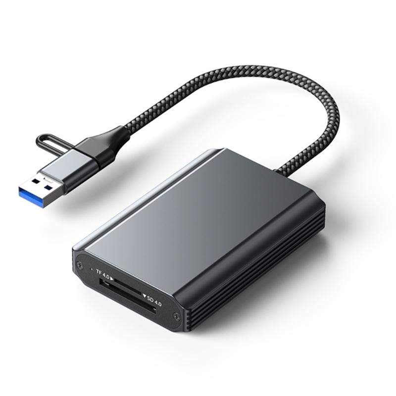 

Portable CFe Type B/Type A/ and TF Card Reader USB C And USB A Port Offer 10Gbps Speeds Aluminum Case For Photographers Video Editors