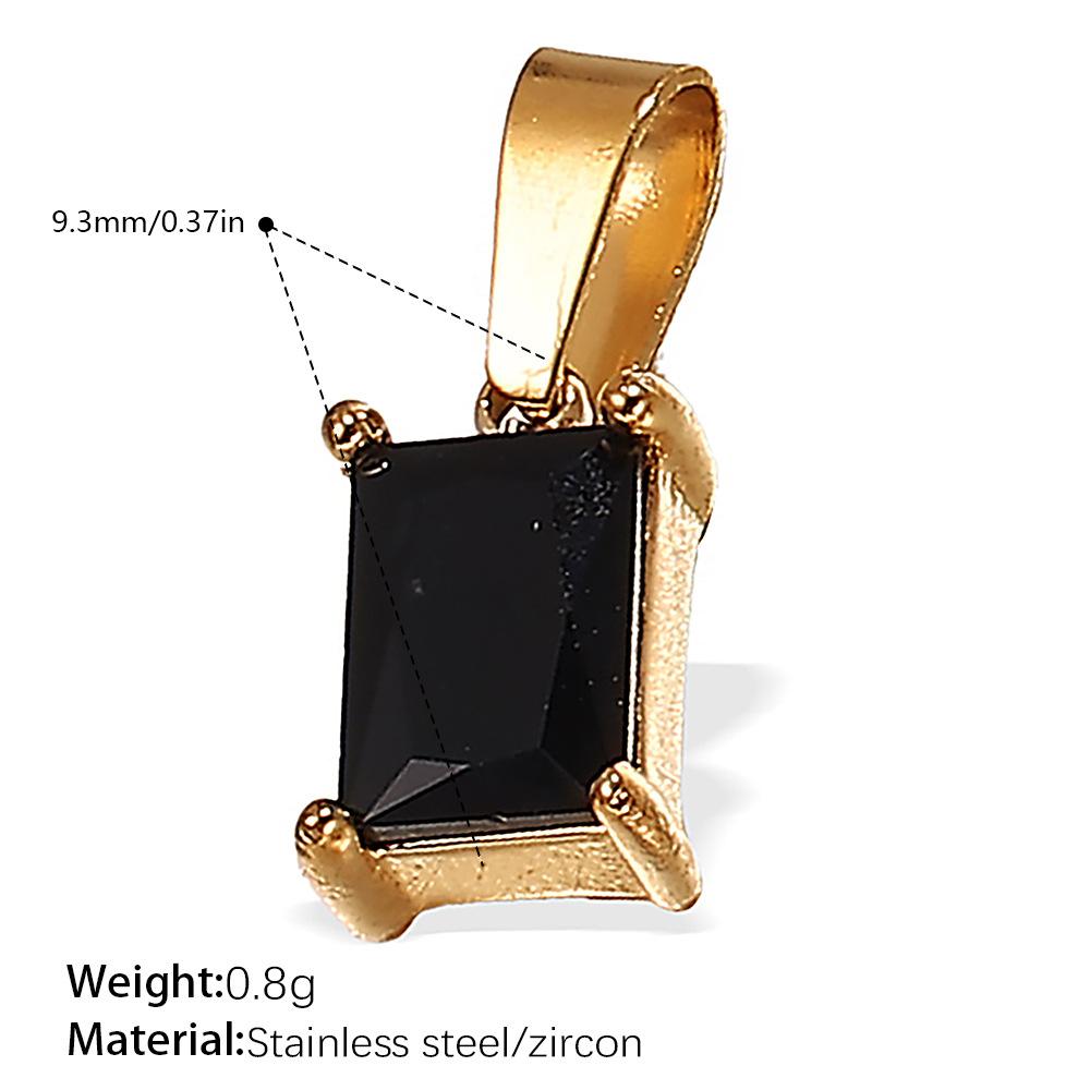 European and American creative colorful and diverse DIY pendant stainless steel plated 18K gold versatile pendant collection