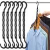 AMKUFO Closet Organizer Storage Magic Hanger Clothes Closet Closer Organizer Hanger Organizer Multipurpose Dorm Room Essentials 6-Pack Space-Saving