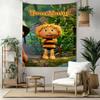 Biene Maja Custom Your Name Wall Decor Tapestry Art For Pet Memorial Birthdaywedding Party Backdrop Family Gift