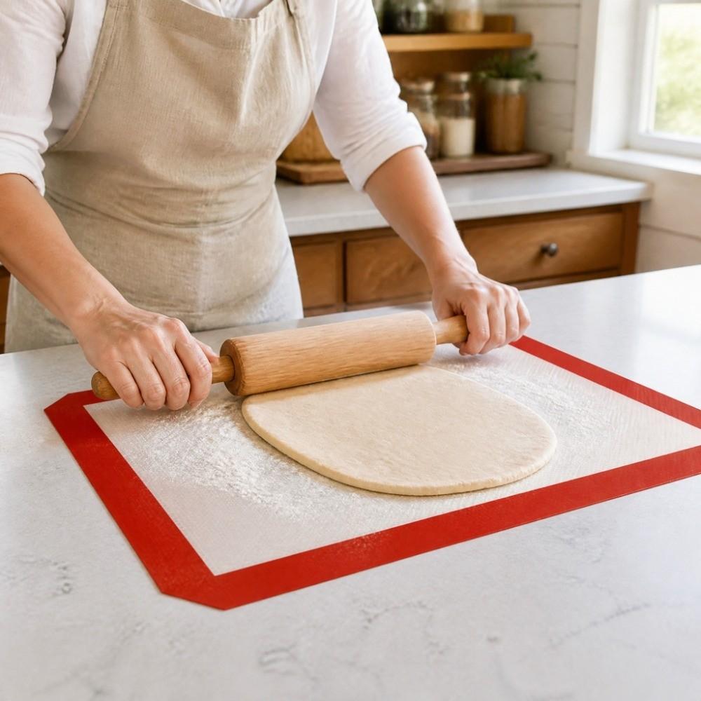 Silicone Fiberglass Dough Kneading Mat Heat Resistant Pastry Rolling Mat Macaron Baking Mat Baking