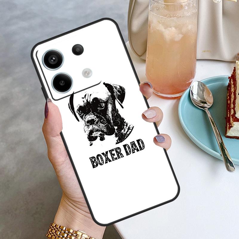 Boxer Dog Case For Xiaomi Redmi Note 13 8 9 10 11 12 Pro 12S 11S 10S 9S Redmi 13C 9C 10C 12C Cover