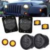 2007+ Wrangler JK Geräucherter Schwarzer Kühlergrill, Blinker und Radlaufleuchten-Kombination