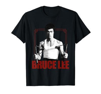 Bruce Lee Nunchaku Stance Nunchaku T-Shirt