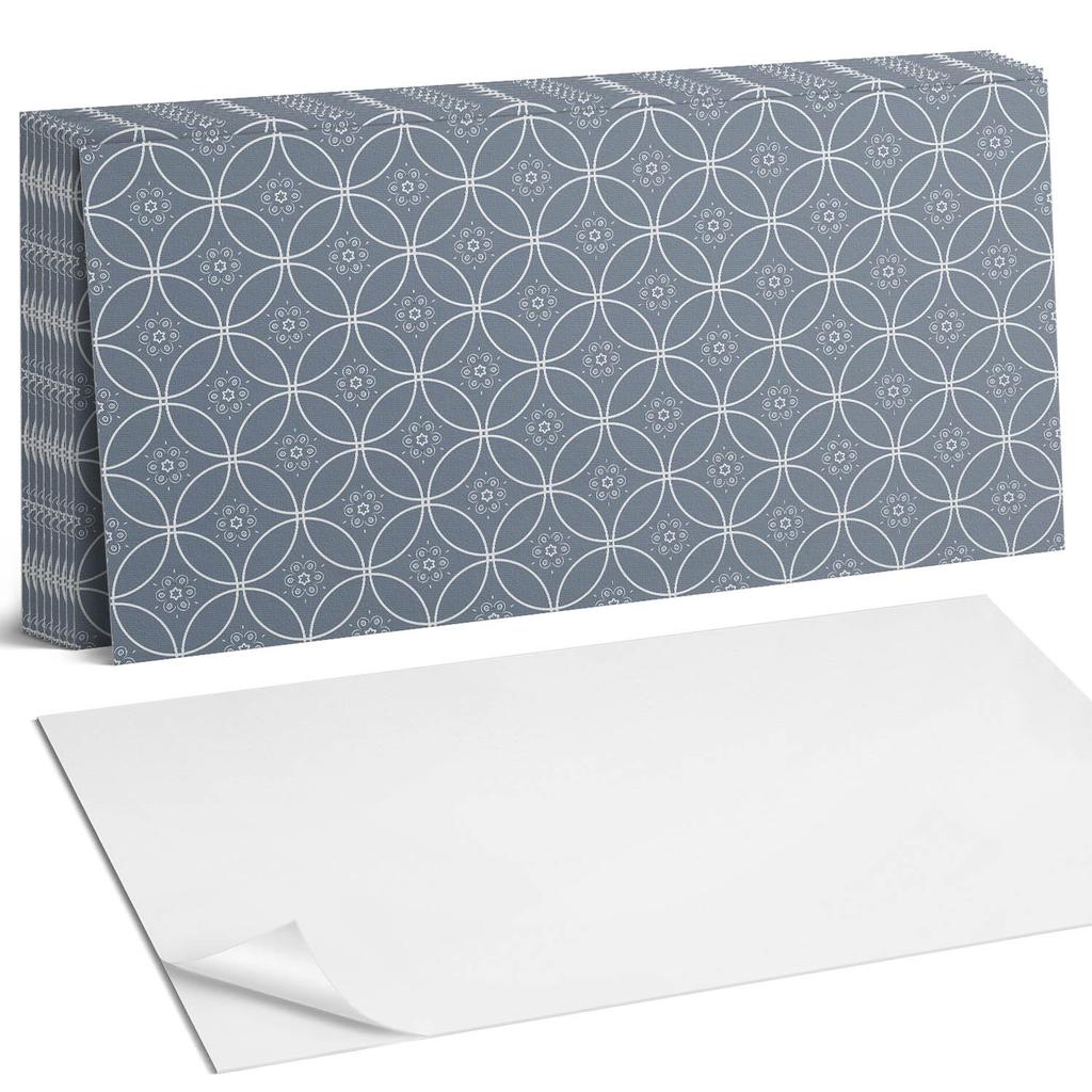 Dekoracyjne Kafelki Winylowe Samoprzylepne - Do Przedpokoju Wzór Kwiatowych Ornamentów 10X40X20 Cm